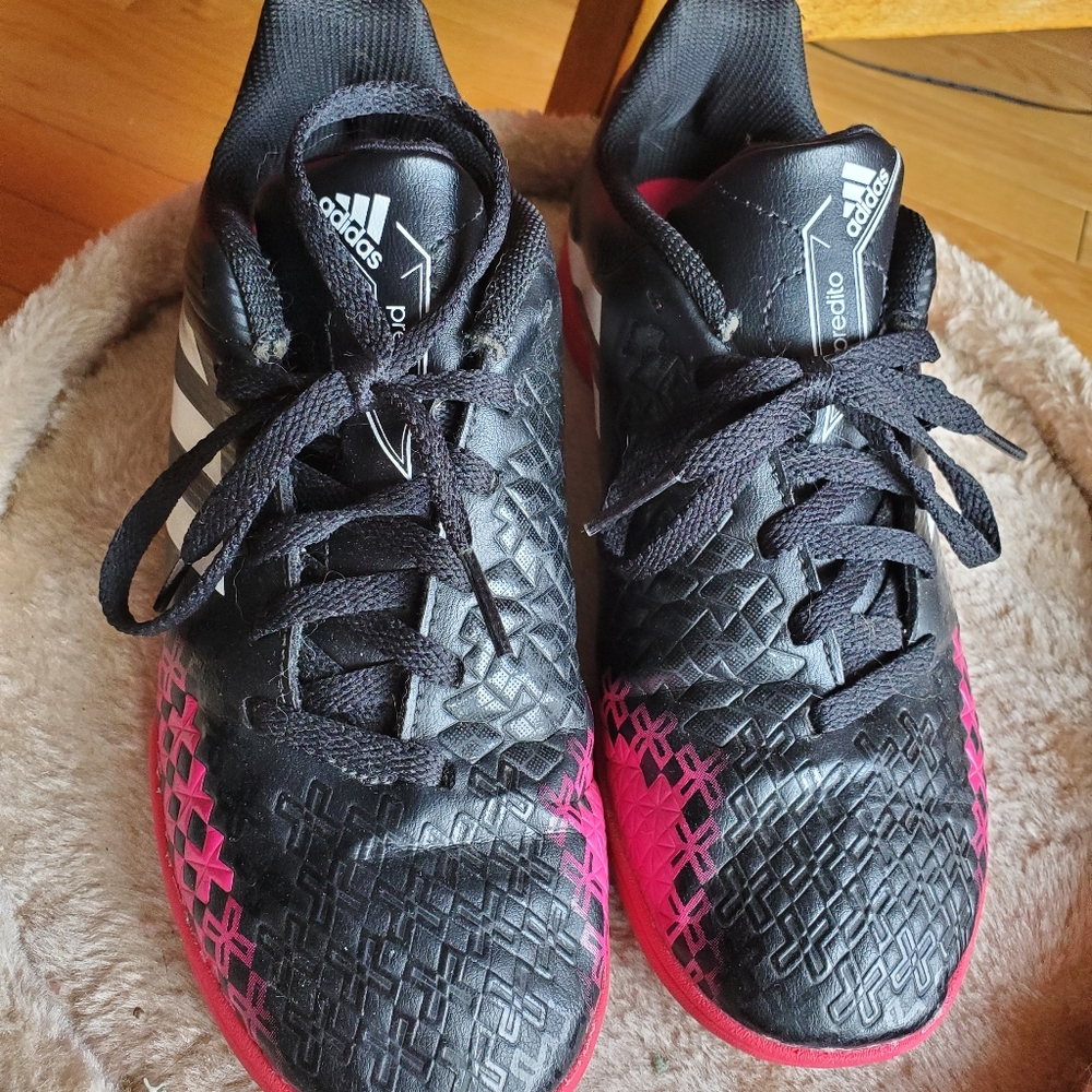 Adidas Predito black and pink sneakers